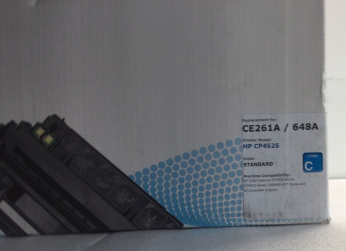 Encompass CE261A 648A Cyan Toner Compatible With HP Color LaserJet CP4525 - NEW - Picture 2 of 5