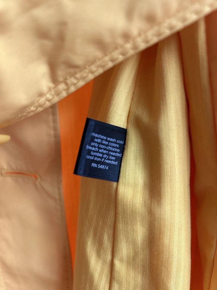 Chaqueta gabardina amarilla para mujer The Limited extra pequeña XS con cinturón Foto 4 de 4