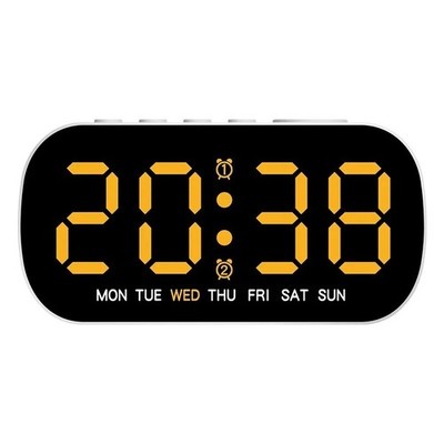 LED Large Display Electric Digital Alarm Clock with Battery Backup and Snooze