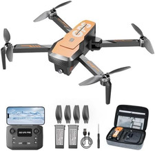 Drones with Camera for Adults 4K - GPS Drone with Auto Return, Brushless Motor,