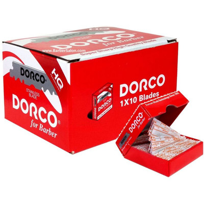 Dorco Red Single Edge Blades HST300-1 Case | 100 Blades x 10 PACK