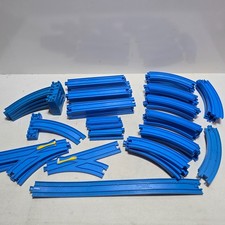 LOT of 67 - Tomy Thomas Trackmaster Blue Track Pieces - Switch Riser Curve
