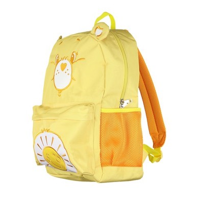 Care Bears Backpack Funshine Bear Embroidered Design Book Bag with 3D Ears 18''