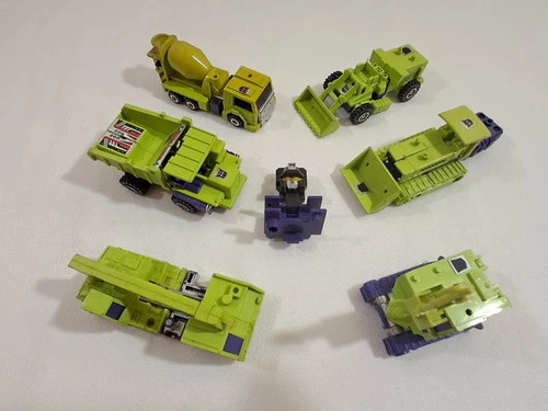 Transformers G1 Devastator Construction Base Lot of 6 Figures Vintage 1984...