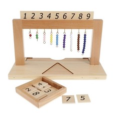 bébé enfants montessori 1-9 perles bar cadre suspendu pour les premiers jouets