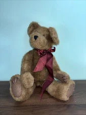 Vintage The Boyds Collection Bear Jointed 11” Pellets In Arms Legs And Belly