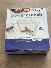 Power Crunch Protein Energy Bar, Chocolate Chip Cheesecake, 12 Bars 1.4oz ea