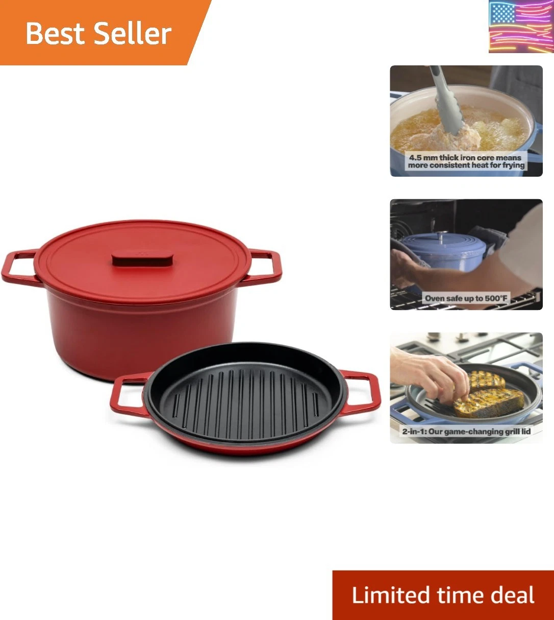 Enameled Cast Iron Dutch Oven