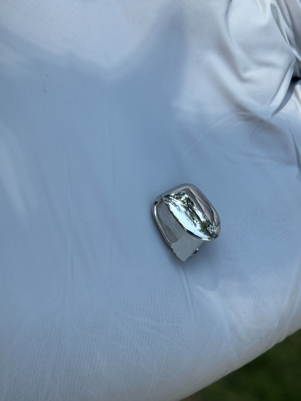 Solid 925 Sterling CZ Silver Single Tooth Grillz Real Custom Hip Hop Grills Caps