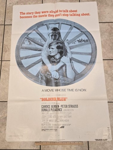 1974 Soldier Blue Movie Cinema 1-Sh Poster Candice Bergen Peter Strauss !