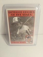 2021 Topps Heritage Minors Baseball '72 Boyhood Photos - Chipper Jones - Durham