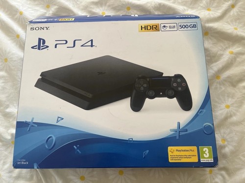 Sony PlayStation 4 Slim 500GB Black Console Low Firmware 1 Controller