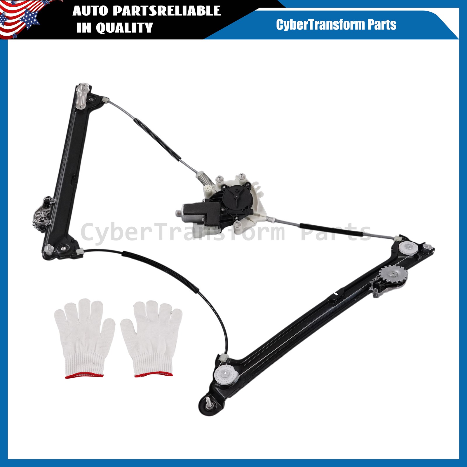 Fits 2017-2024 Maserati Levante M161 FL Driver Side Window Regulator W/Motor