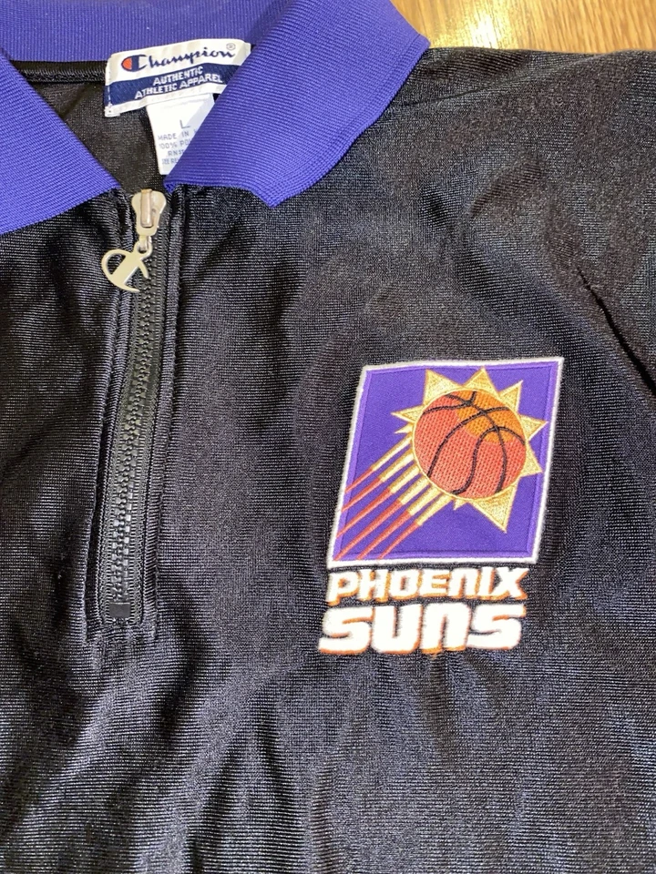 Camisa De Calentamiento De Baloncesto Campeón Phoenix Suns Juvenil Grande De Colección Años 90 Foto 2 de 4