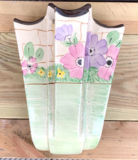 Arthur Wood vintage wall pocket 30s 40s 50s art deco walled garden lawn flowers