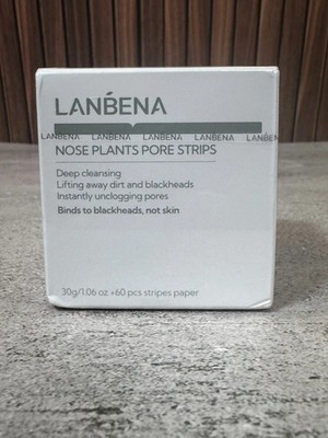 Lanbena Nose Pore Strips Blackhead Remover Plant Mask 60pcs Korean Skincare New