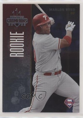 2003 Donruss Champions Rookie Metalized 67/100 Marlon Byrd #199 uy6