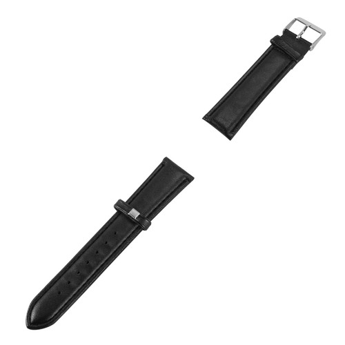 20mm PU-Leder Farben Schwarz Armband Uhr Armband Neue Fashion D9Q45176 - Photo 6/8