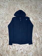 Reebok Women's Game Day Black Lightweight Full Zip Hoodie Sz S