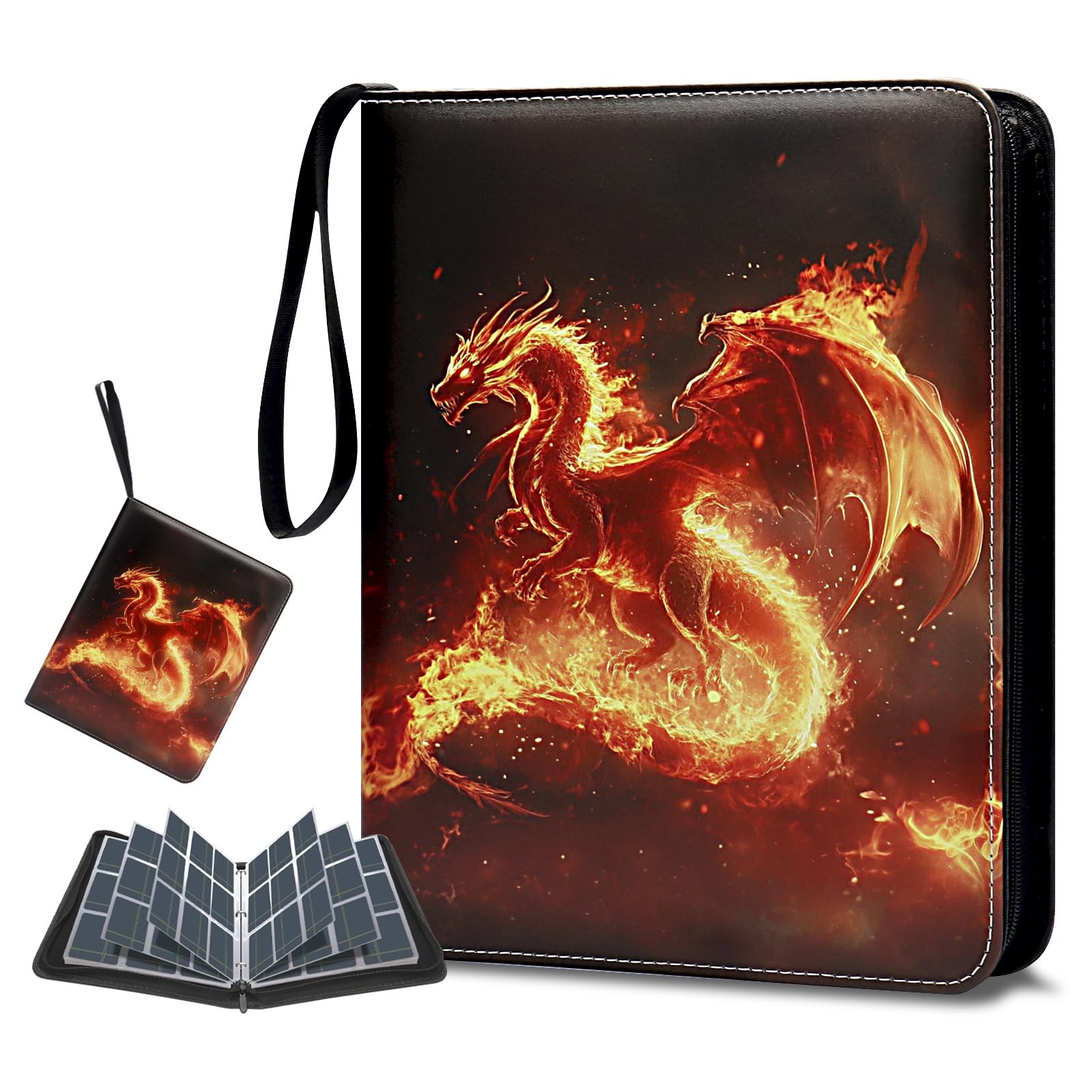 Card Binder 900 Pockets, Card Holder Binder Trading Card Binder 9 Pocket Card...