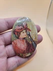 Coca Cola Coke Pocket Mirror Victorian Lady Drinking Soda Vintage Christmas Gift