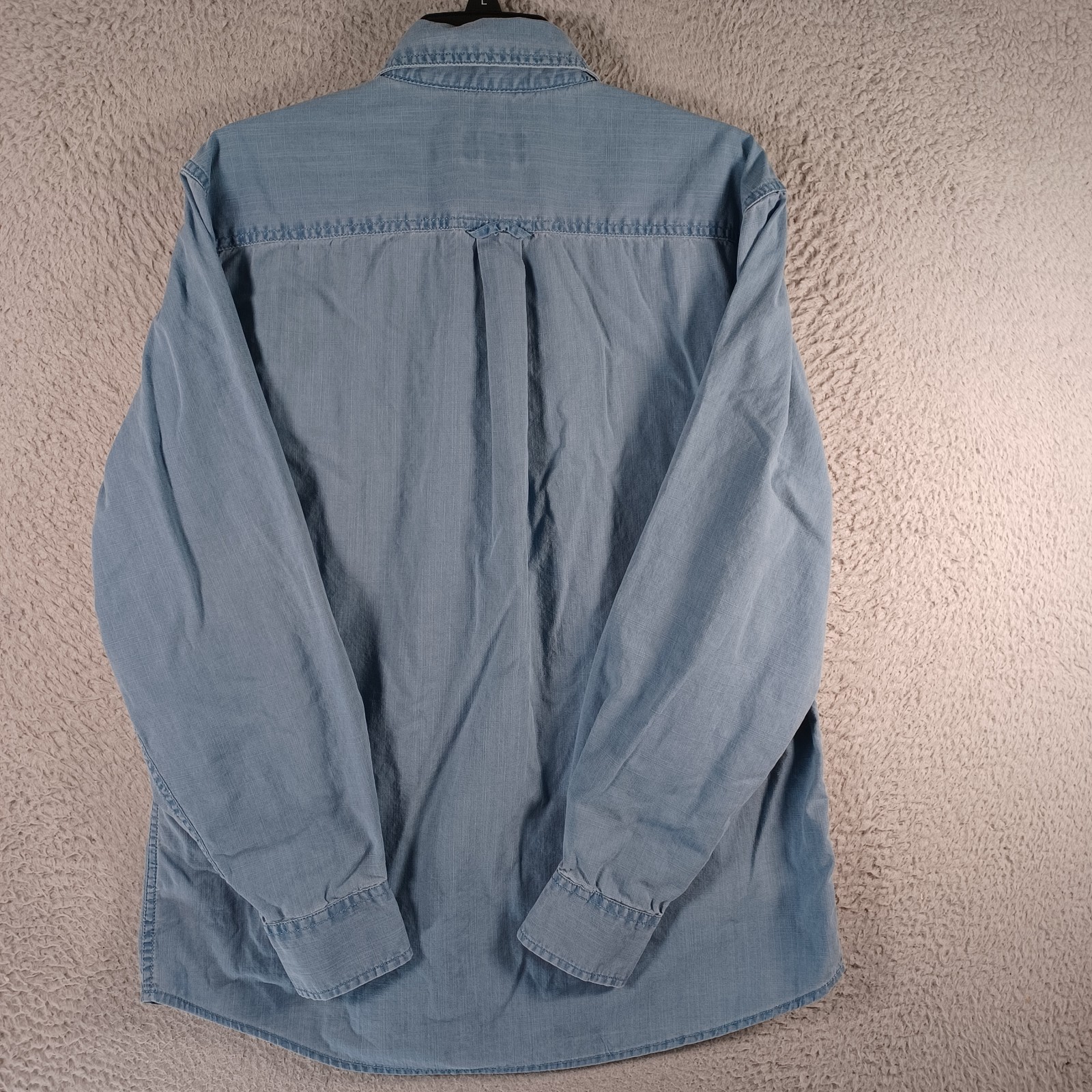 Basic Editions Mens Purplish Gray Button-Down Shi… - image 3