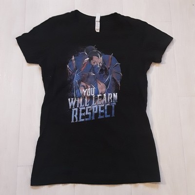 Mortal Kombat Princess Kitana Shirt You will Learn Respect Merch Videospiel