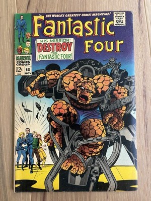 Fantastic Four #68 (Marvel Comics November 1967) 1st appearance Dr. Santani. FN-