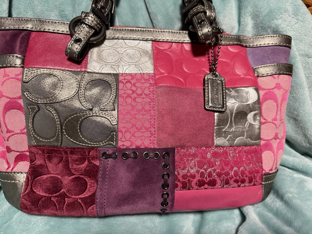 Coach Patchwork Shoulder Bag Pink Bags & Handbags for Women for