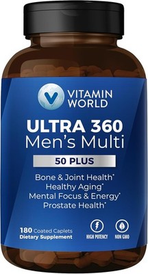 Vitamin World Ultra 360 Multivitamin for Men 50 Plus, Men's 50+ Multivitamin... 