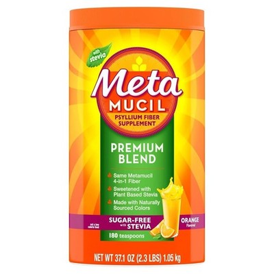 Premium Blend, 4-in-1 Fiber Supplement for Digestive Health, Psyllium Husk Po...