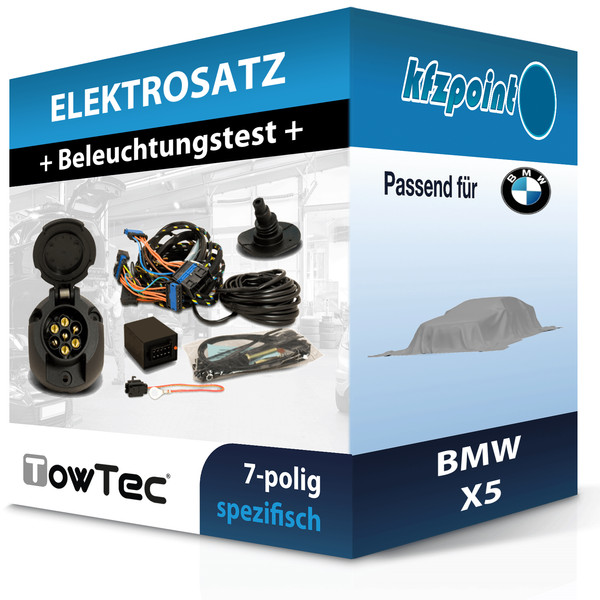 für BMW X5 04.2023-Jetzt Towtec E-Satz 7Polig Fahrzeugspezifisch NEU-image