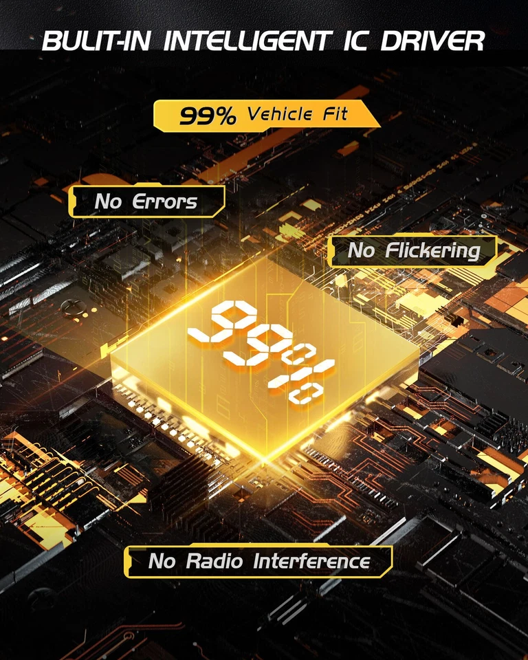 ✅LOUVEROLA 9006 HB4 LED Bulb Kit 500% Brighter LED 6500K Cool White 30000LM 2PCS - Imagem 4 de 4