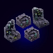 Dwarven Forge Dwarvenite Caverns Deep Rising Elevation Underdoom Painted unused