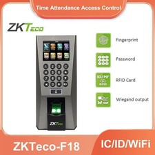 ZKTeco F18 ID/IC/WiFi Biometric Fingerprint Time Attendance Door Access Control