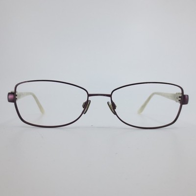 Celine Dion Eyes CD8106T Titanium Eyeglasses Plum White Pearl Crystal 53-16-135