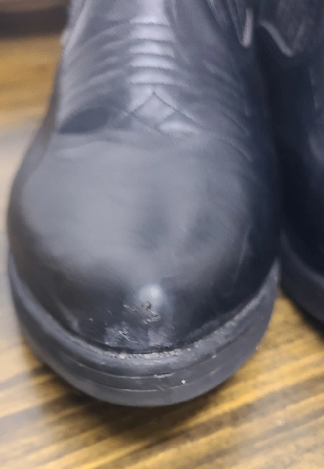 Botines de cuero vegano para mujer Charles Albert negros talla 6 Foto 3 de 4