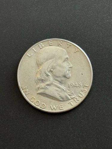 1948 D Franklin Half Dollar Silver 90% 50C Bullion