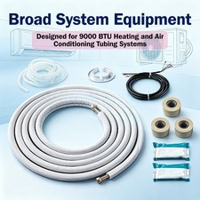 Weatherproof Insulated Mini Split Line Set 25Ft 1/4" 3/8" Fit AC Unit Connection