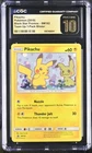 Pokemon Pikachu SM162 Holo Black Star Promo Team Up Blister - CGC 10 PRISTINE