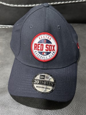 New Era 39Thirty Boston Red Sox Navy Blue White Red Fitted Hat Men