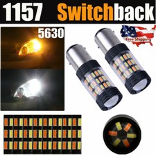 2pcs Front Turn Signal Led Lights Switchback For 1998-2015 Honda Accord Sedan