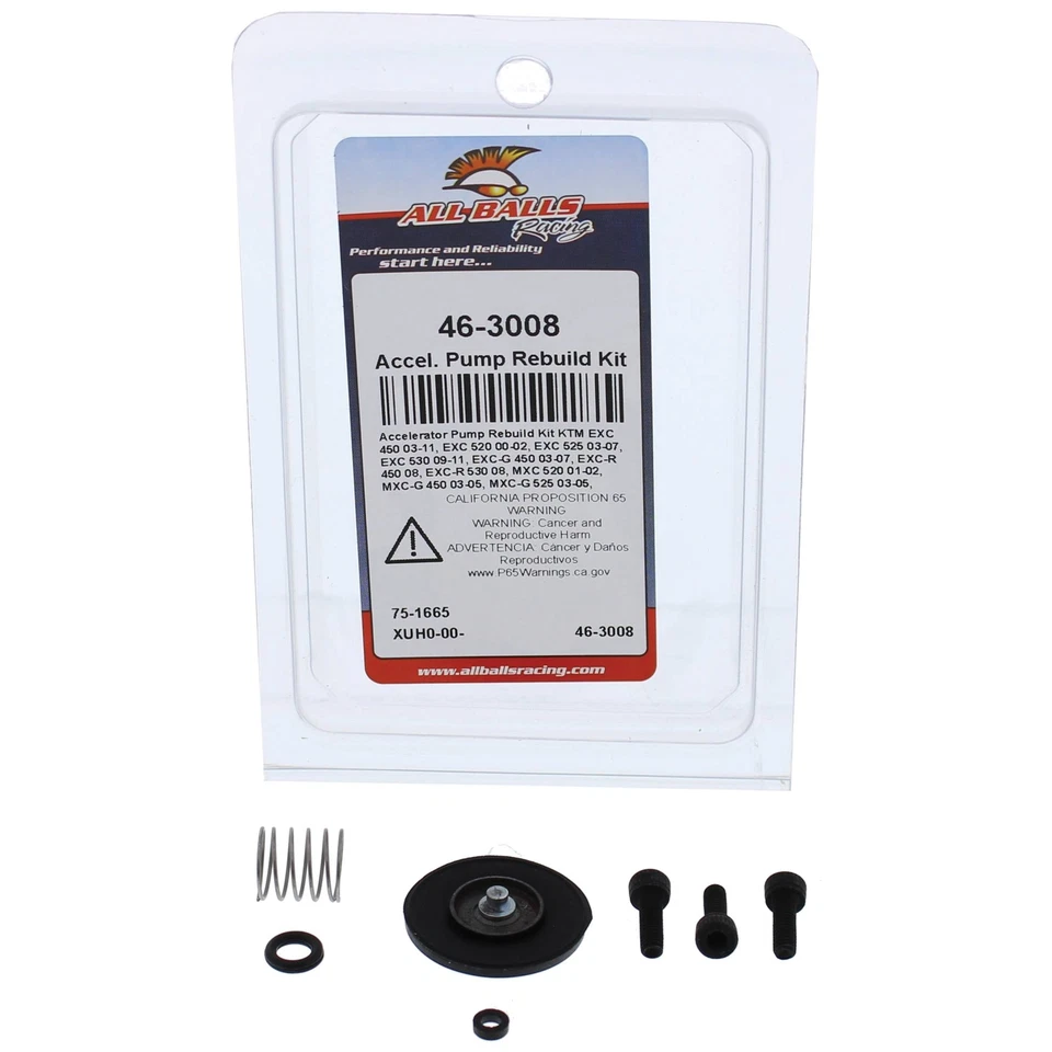 Nuevo kit de reconstrucción de bomba aceleradora All Balls 46-3008 para KTM 450 XC 04-07 Foto 3 de 4