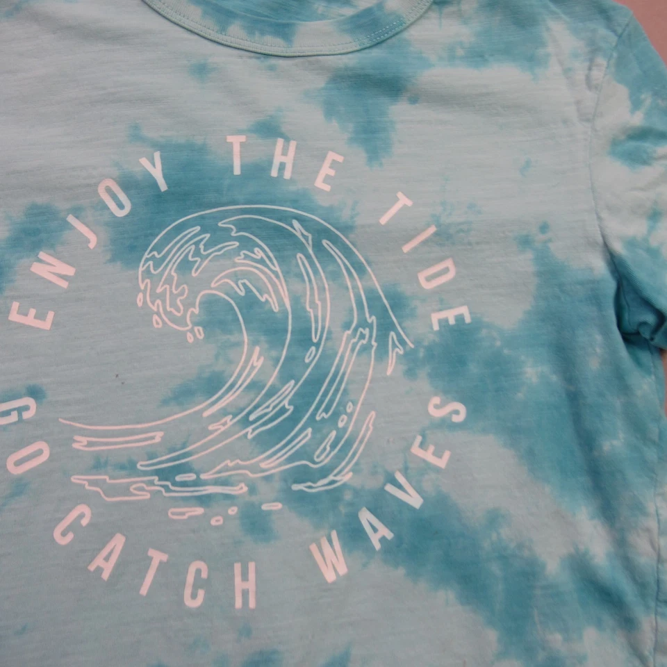 H&M Shirt Boys 10-12 Short Sleeve Casual Crew Neck Blue Outdoor Lightweight - Image 2 of 4