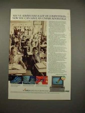 1986 Commodore Amiga Computer Ad - Unfair Advantage