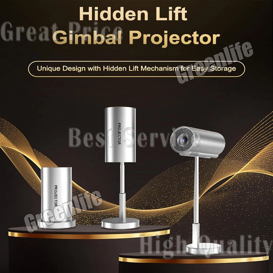 Smart Projector 4K With WiFi And Bluetooth 5G 1080P Mini Projector Home Theater - Image 2 of 4