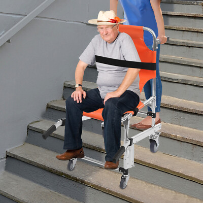 Foldable Emergency Stair Chair Stair Climbing Wheelchair Transportation Chair