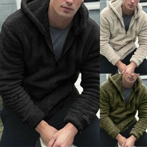 mens fluffy fleece pullover