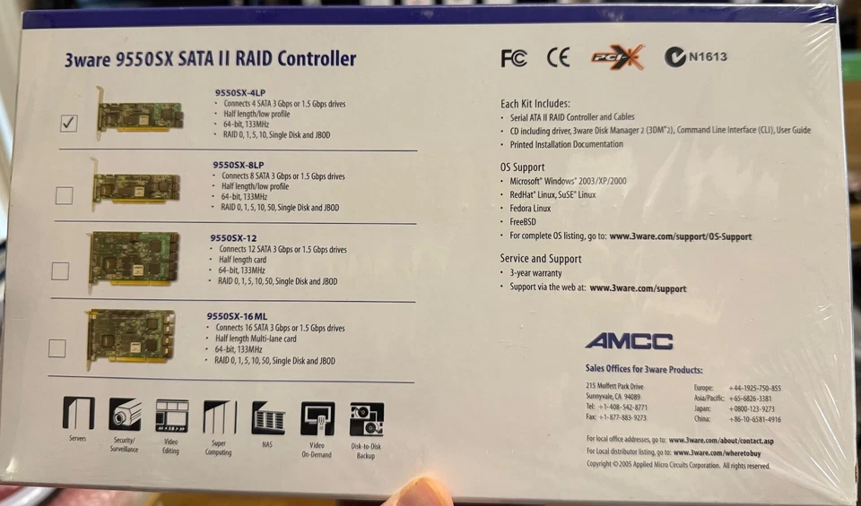 Sata 2 Raid Controller 9550sx-4lp - Image 2 of 3