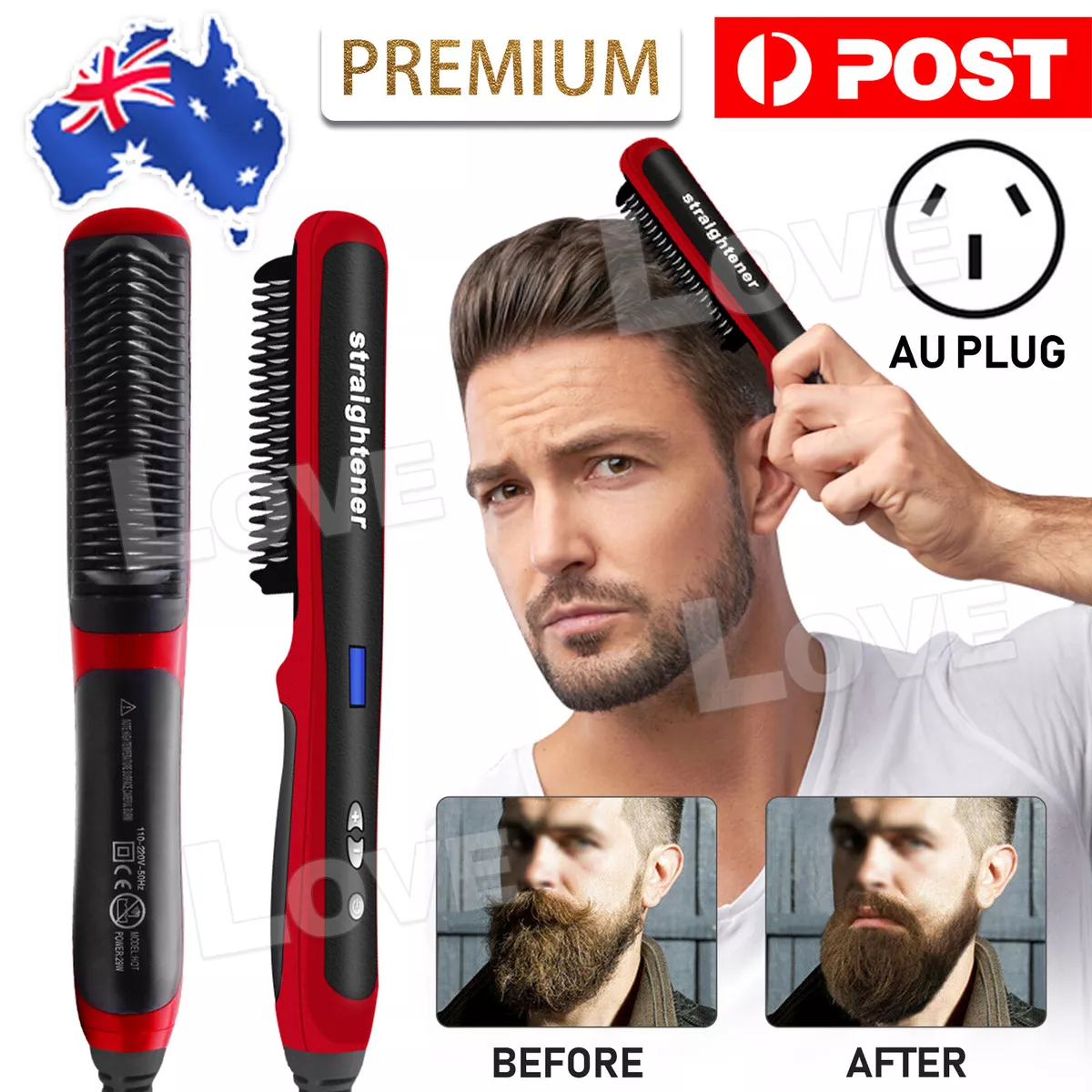 Premium hair and beard straightening comb cheap